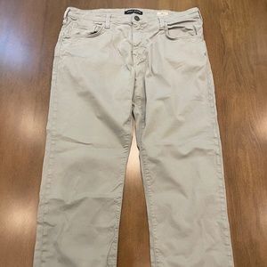 MAVI Mens Matt Relaxed Straight Leg Pants in Stone Gray Twill Size 38x30